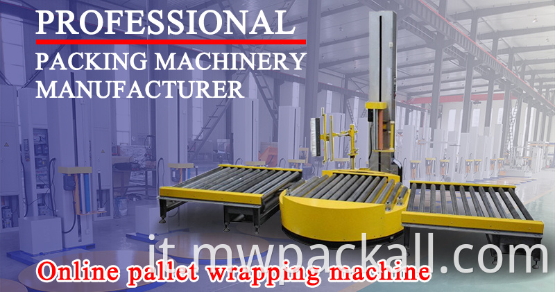 Macchina per allungare i pallet completamente automatica/Macchina avvolgitrice per estensibile automatica di marca a modo mio con trasportatore